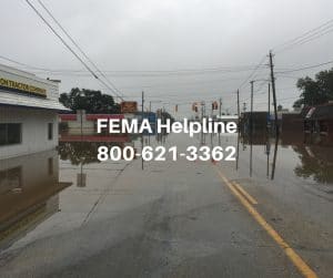 FEMA Helpline 800-621-3362